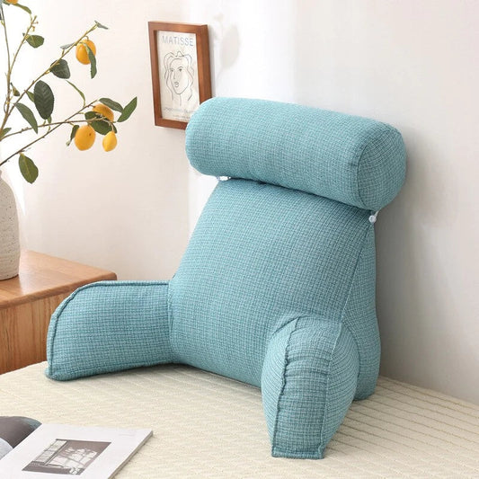 coussin de lecture avec accoudoirs
