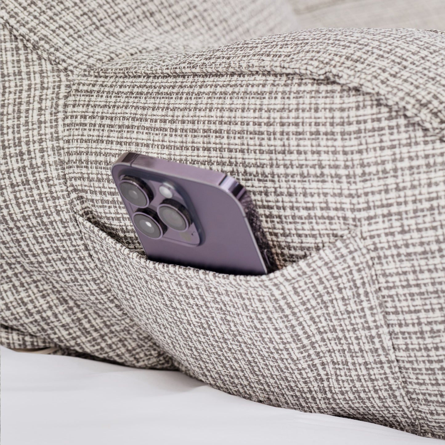 Coussin de lecture avec accoudoirs