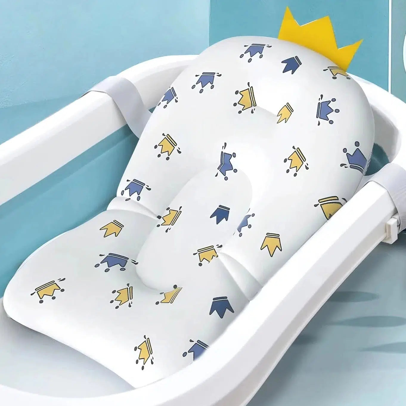 Aniceday - Coussin de baignoire pour bébé Motif Couronnes