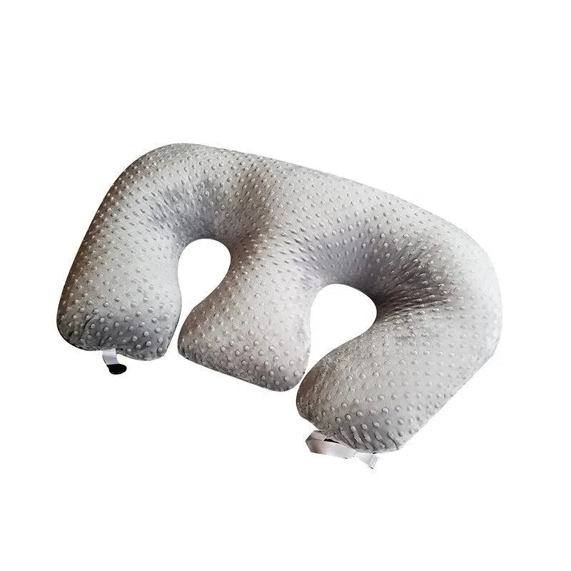 Coussin d'allaitement pour jumeaux Gris