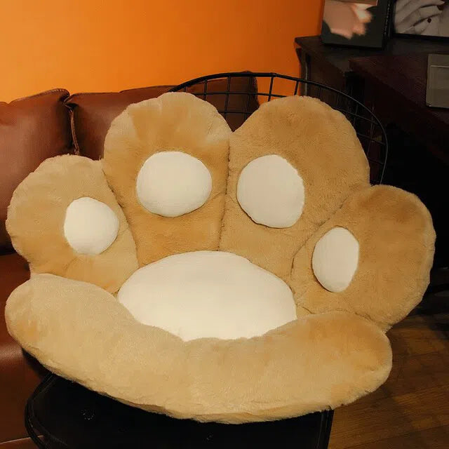 Coussin de sol pour bébé et enfant - Patte de chat Marron