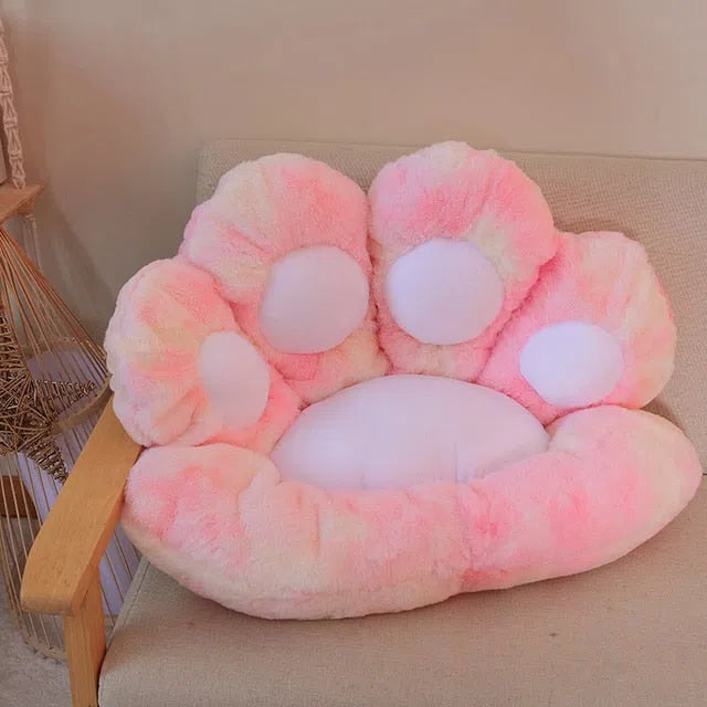 Coussin de sol pour bébé et enfant - Patte de chat Rose dégradé