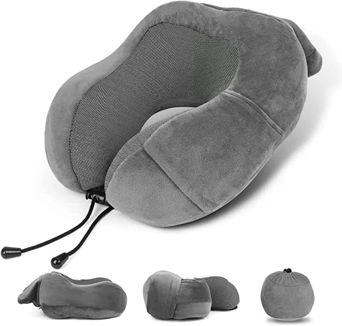 Coussin de voyage - Soutien du cou Gris