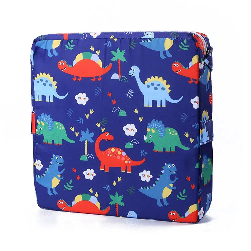 Coussin Réhausseur pour enfant - Chaise et siège Dinosaure Bleu