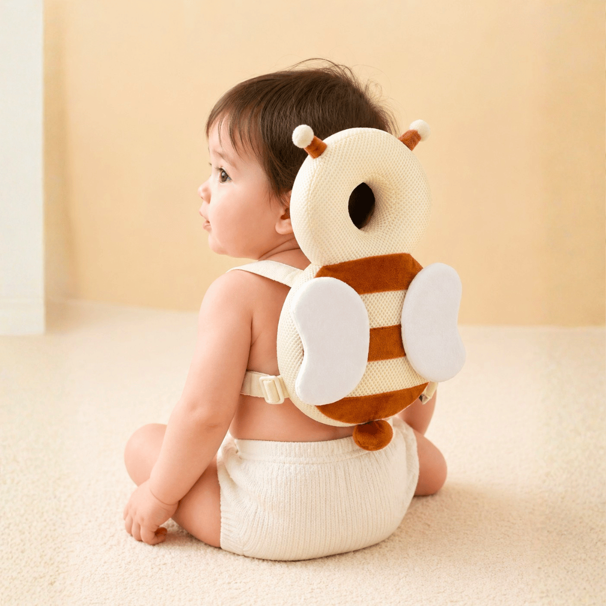 Protege Tete Bebe | Sac a Dos Anti Chute Bébé | Coussin Anti Chute Bebe abeille