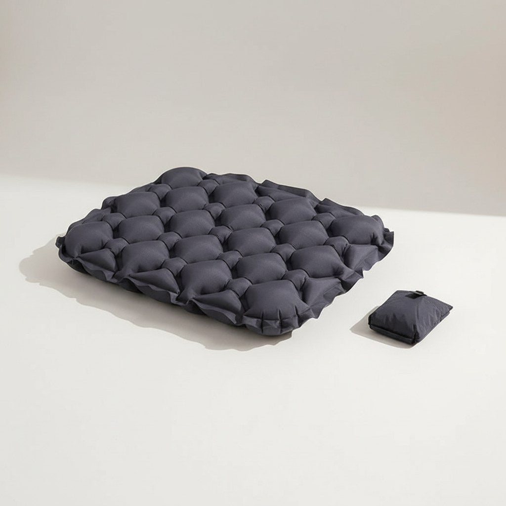 Coussin d'assise gonflable gris anthracite