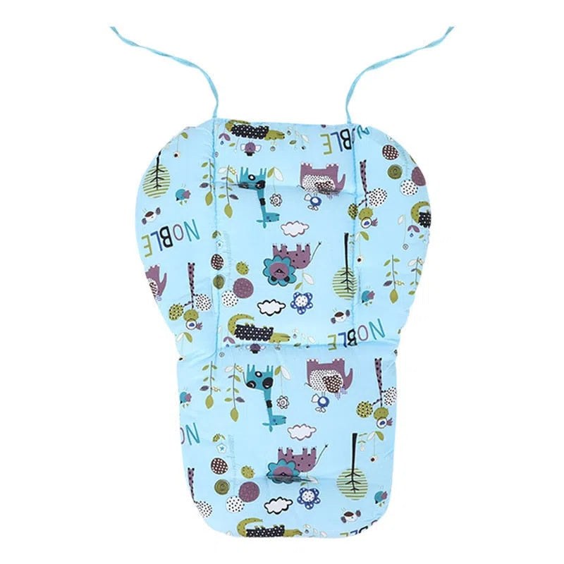 Coussin de chaise haute pour bébé, motif bleu