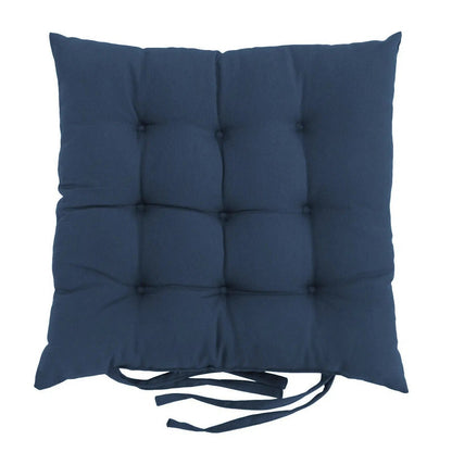 Coussin pour chaise de jardin en fer forgé bleu marine