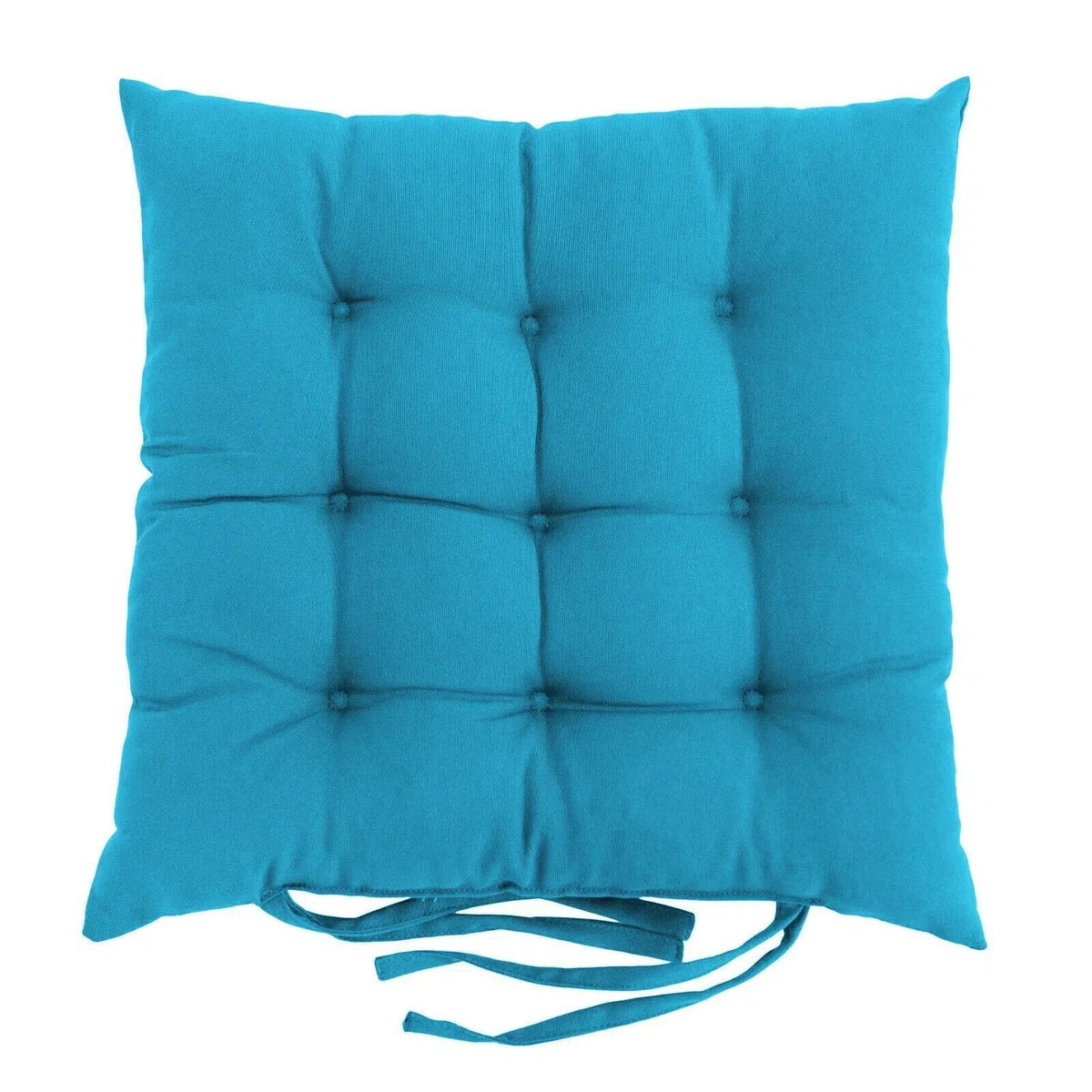 Coussin pour chaise de jardin en fer forgé bleu