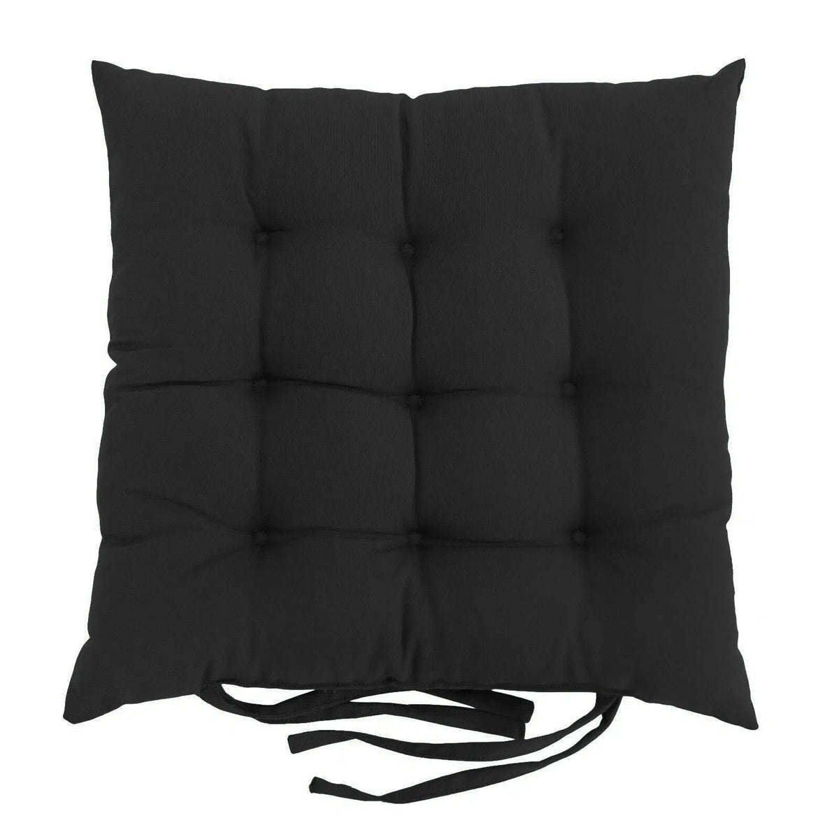 Coussin pour chaise de jardin en fer forgé noir