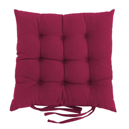 Coussin pour chaise de jardin en fer forgé rouge vin