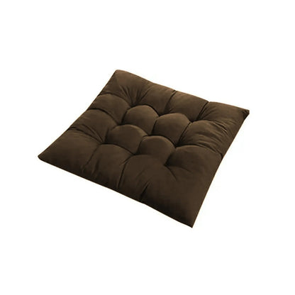 Coussin de chaise 40 x 40 cm café avec attaches