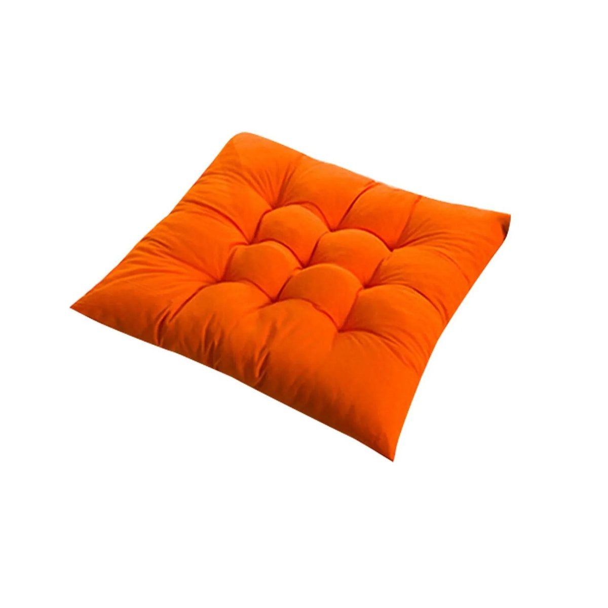 Coussin de chaise 40 x 40 cm orange avec attaches