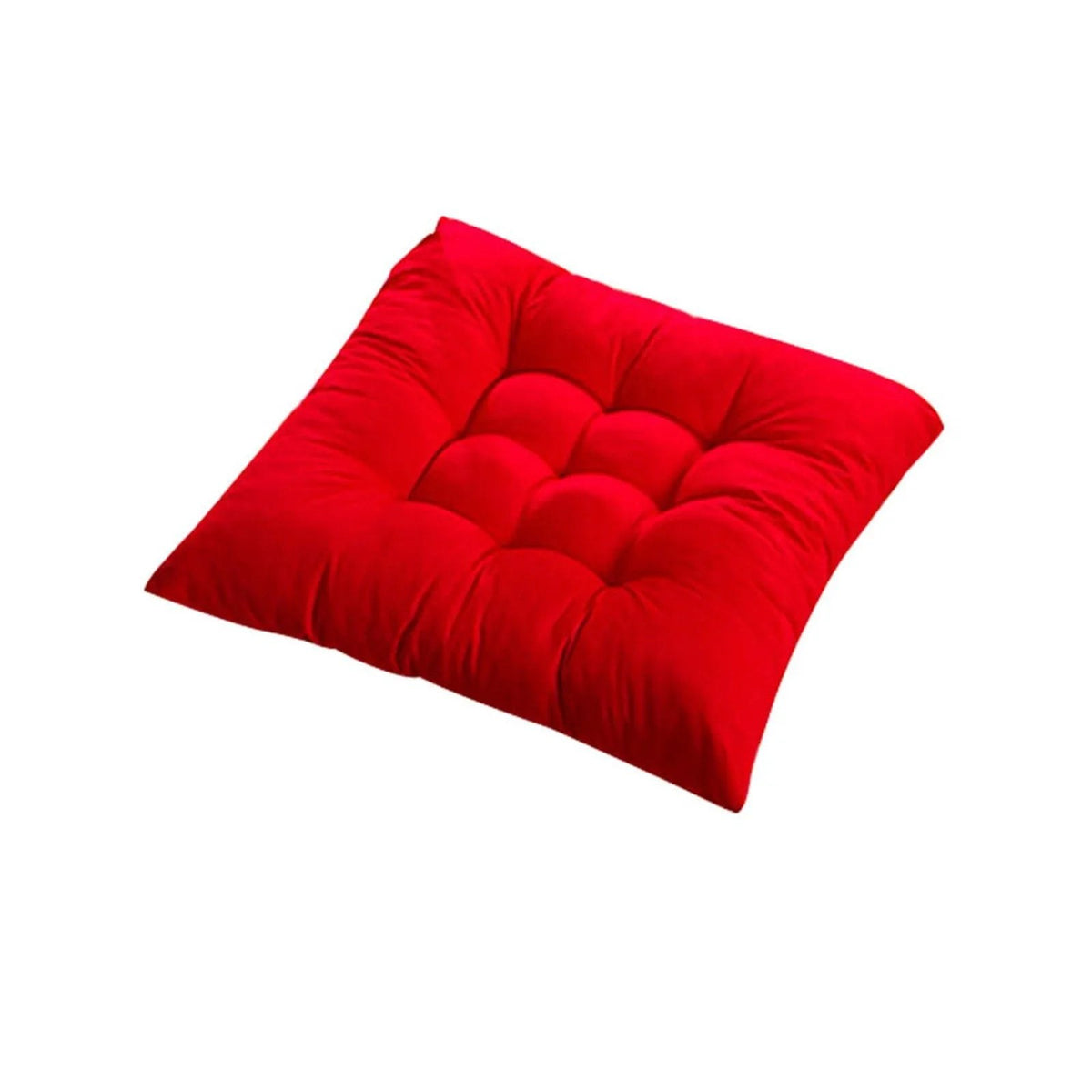 Coussin de chaise 40 x 40 cm rouge avec attaches