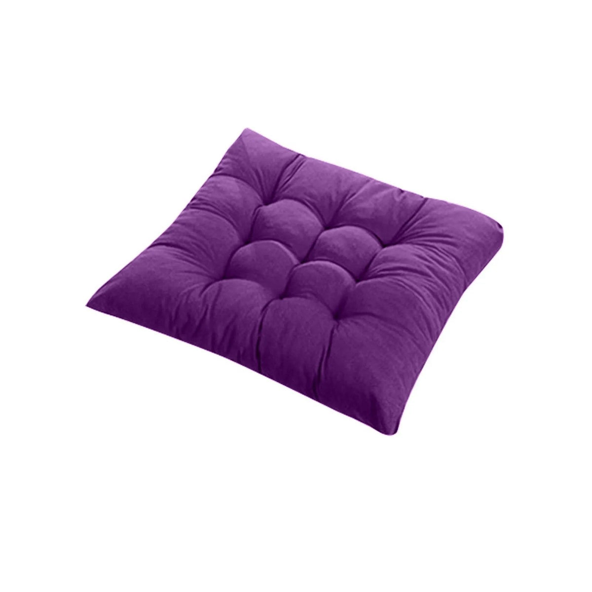 Coussin de chaise 40 x 40 cm violet avec attaches