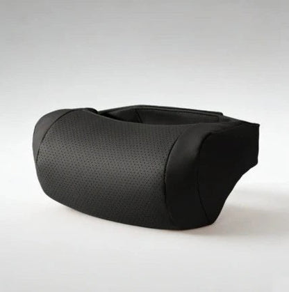 Coussin de nuque pour voiture en simili cuir noir