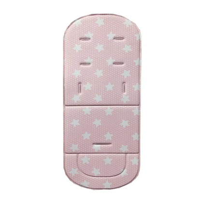 Coussin de poussette pour bébé Rose étoiles 