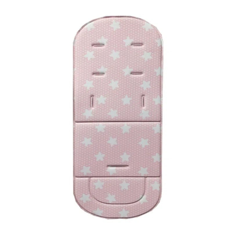 Coussin de poussette pour bébé, modèle rose étoiles