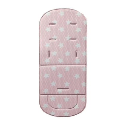 Coussin de poussette pour bébé, modèle rose étoiles