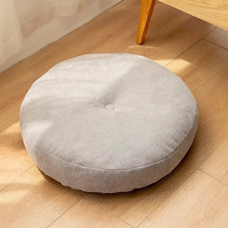 Coussin de sol style futon japonais gris