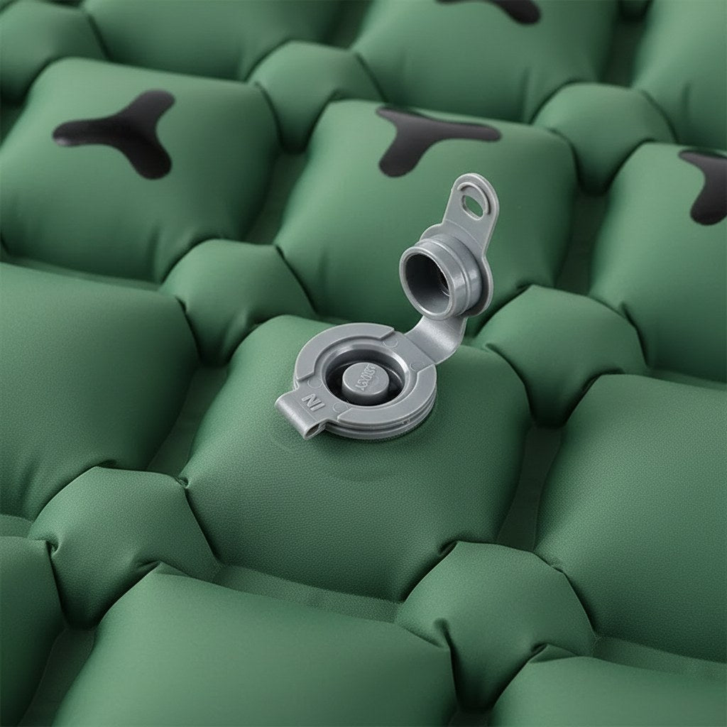 Valve à vis du coussin d'assise gonflable et ses alvéoles