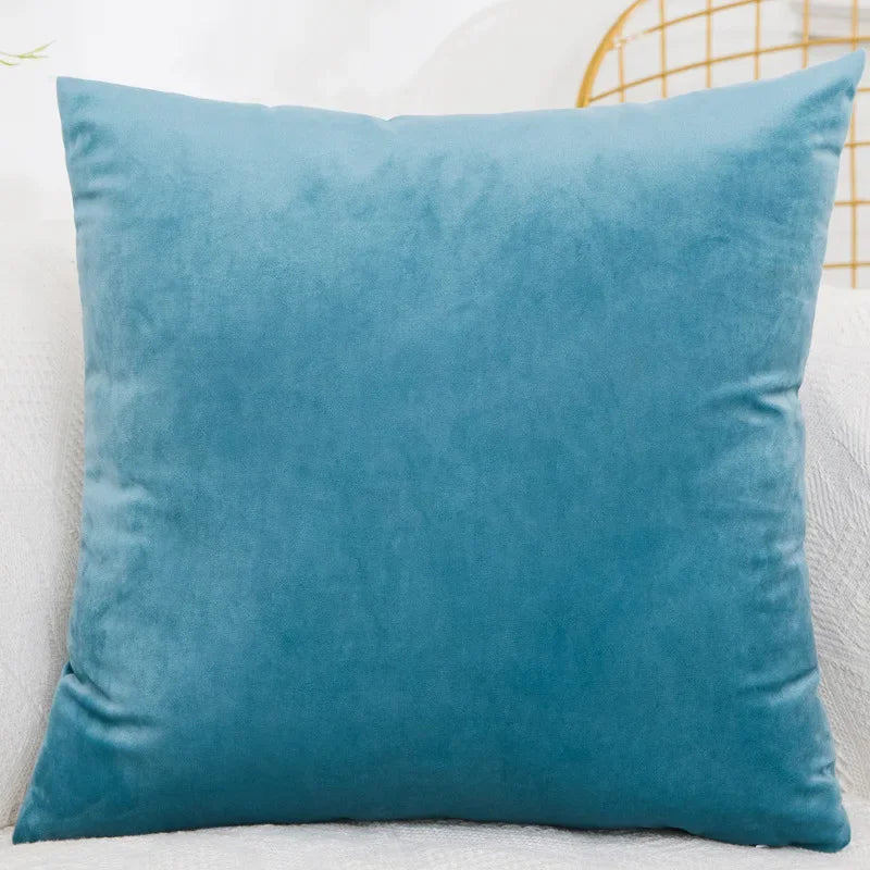 Coussin plaid Bleu clair 40x40 Mon-coussin.fr