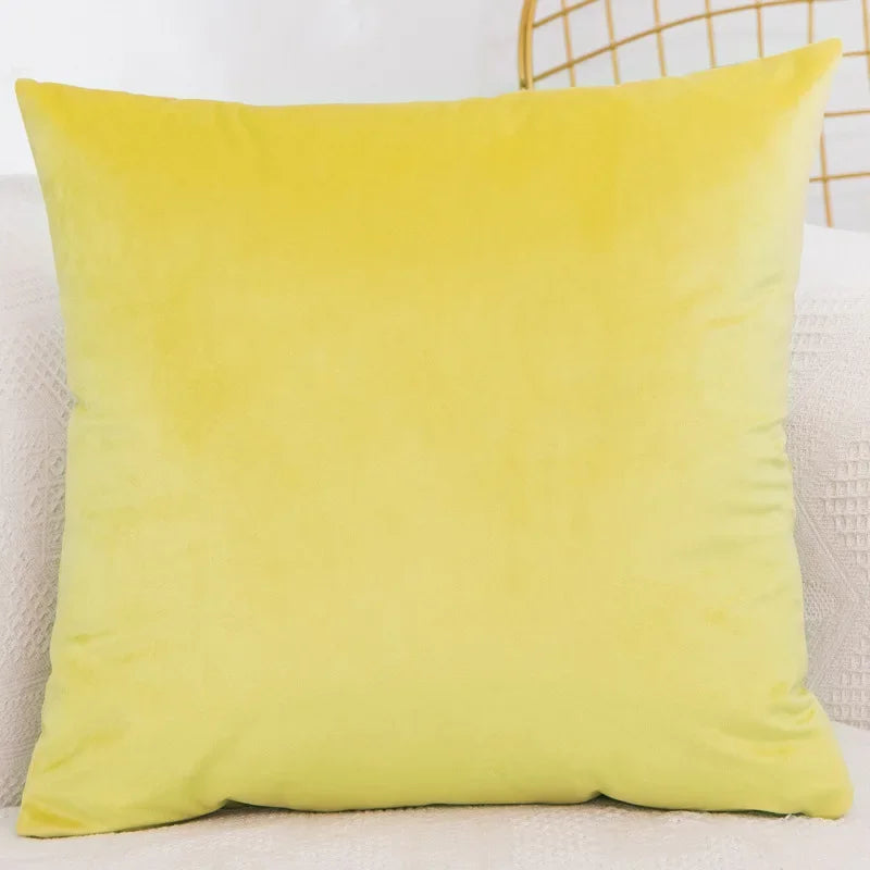 Coussin plaid Jaune 40x40 Mon-coussin.fr