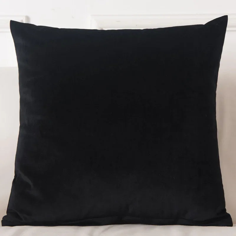 Coussin plaid Noir 40x40 Mon-coussin.fr