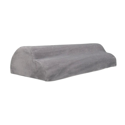 Coussin repose-pieds en mousse à mémoire de forme, coloris gris