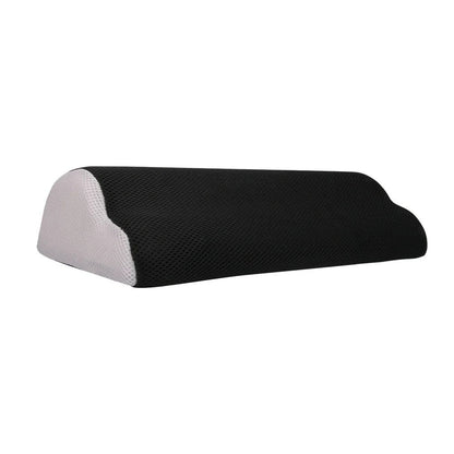 Coussin repose-pieds en mousse à mémoire de forme, coloris noir et gris