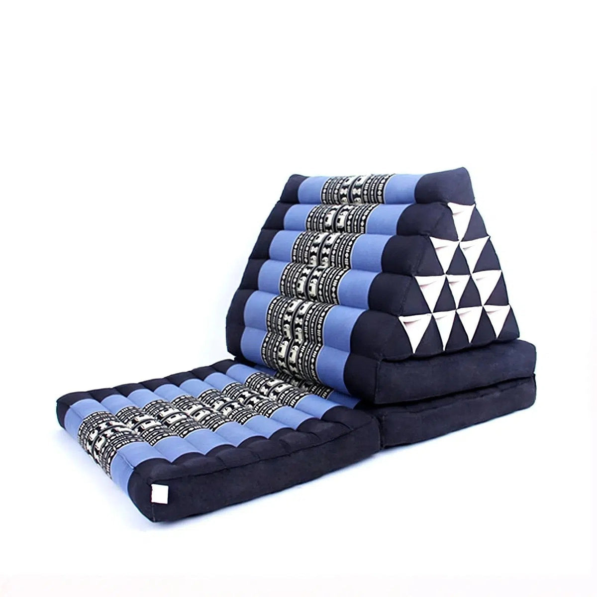 Coussin thaï traditionnel en kapok bleu