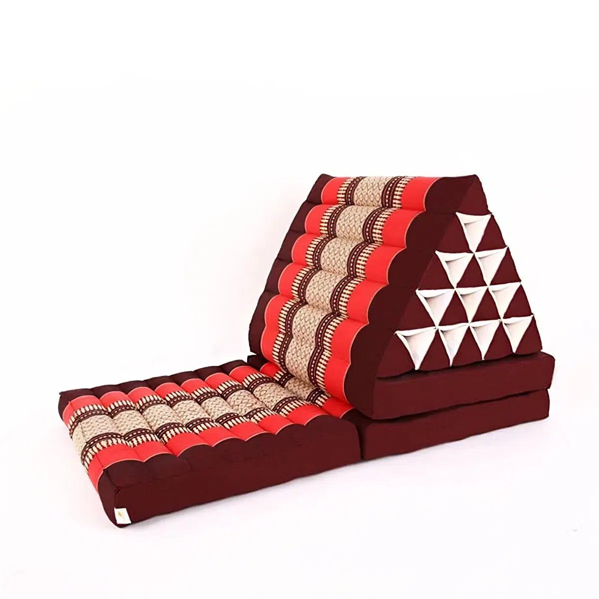Coussin thaï traditionnel en kapok rouge
