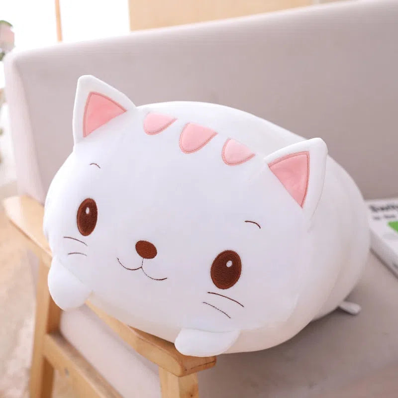 Coussins peluches en forme d'animaux Chat 