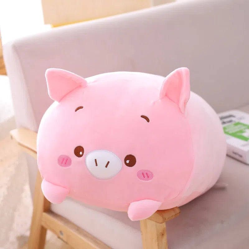 Coussins peluches en forme d'animaux Cochon 