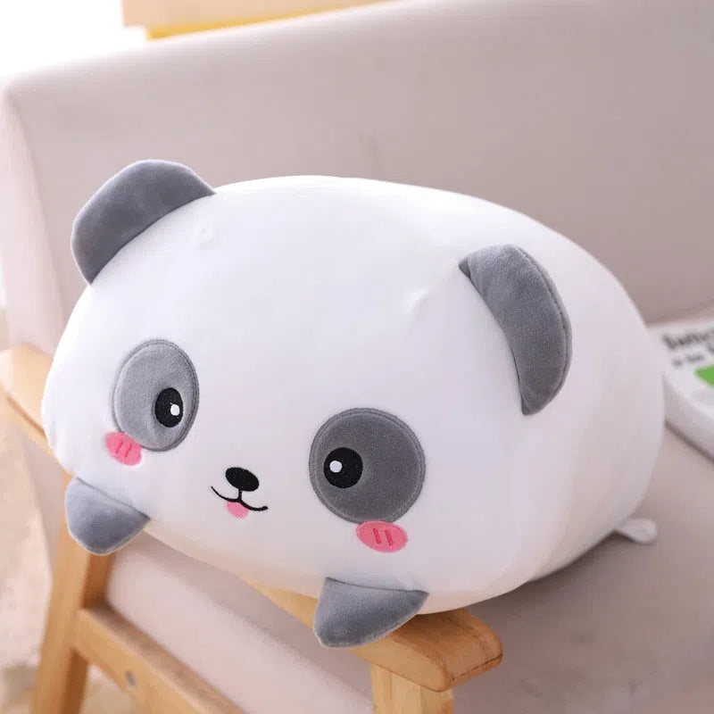 Coussins peluches en forme d'animaux Panda 