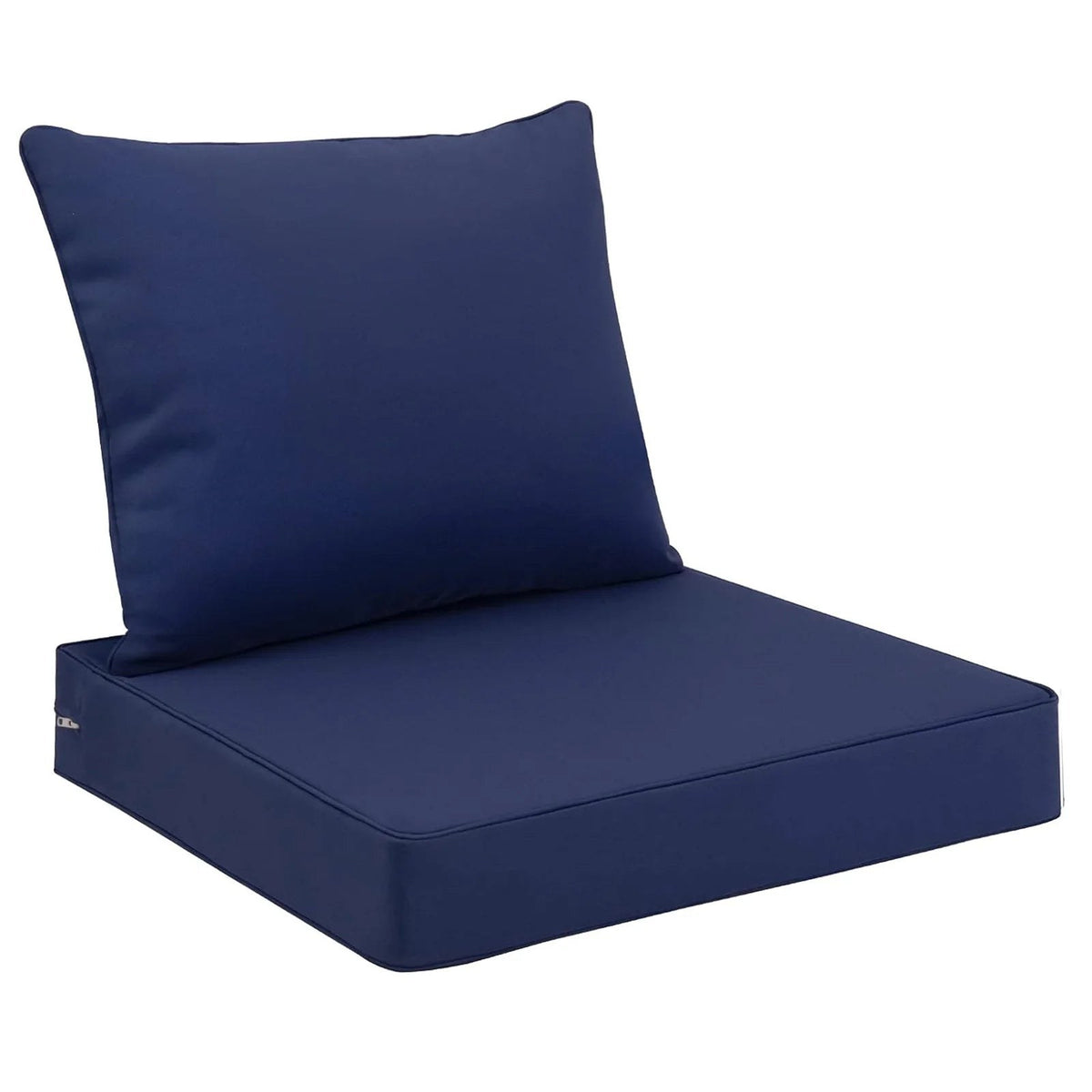 Coussins de salon de jardin assise et dossier bleu marine
