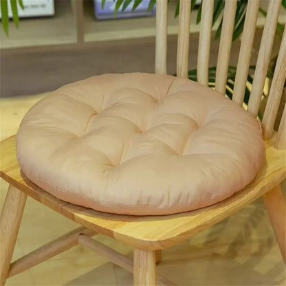 Galette de chaise ronde capitonnée 40 cm sable