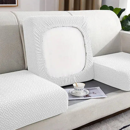 Housse pour coussin de canapé blanc