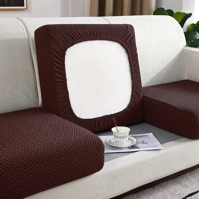 Housse pour coussin de canapé café