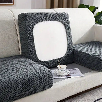 Housse pour coussin de canapé gris foncé