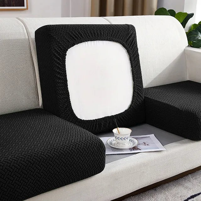 Housse pour coussin de canapé noir