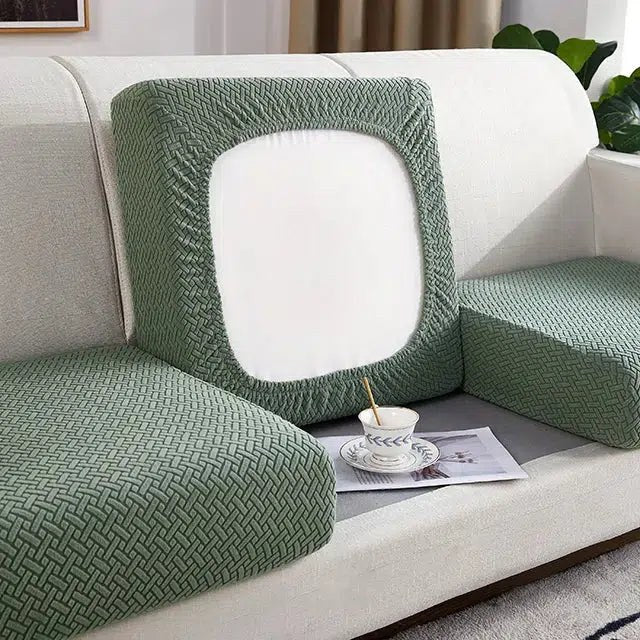 Housse pour coussin de canapé vert foncé