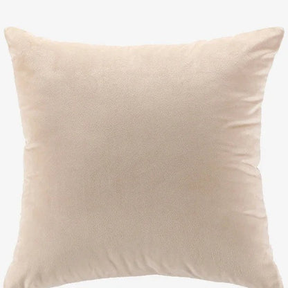 Housse de coussin 60 x 60 cm en velours beige