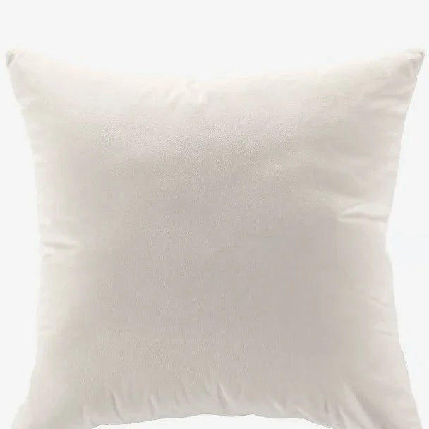 Housse de coussin 60 x 60 cm en velours blanc