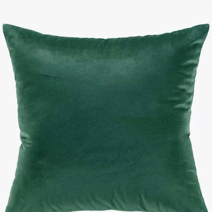 Housse de coussin 60 x 60 cm en velours vert émeraude