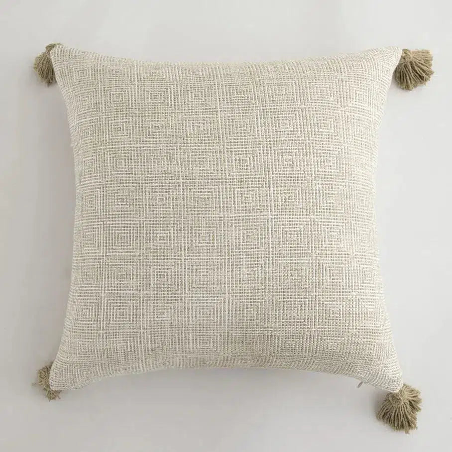 Housse de coussin pour canapé et lit - Kaunf Crème 2 