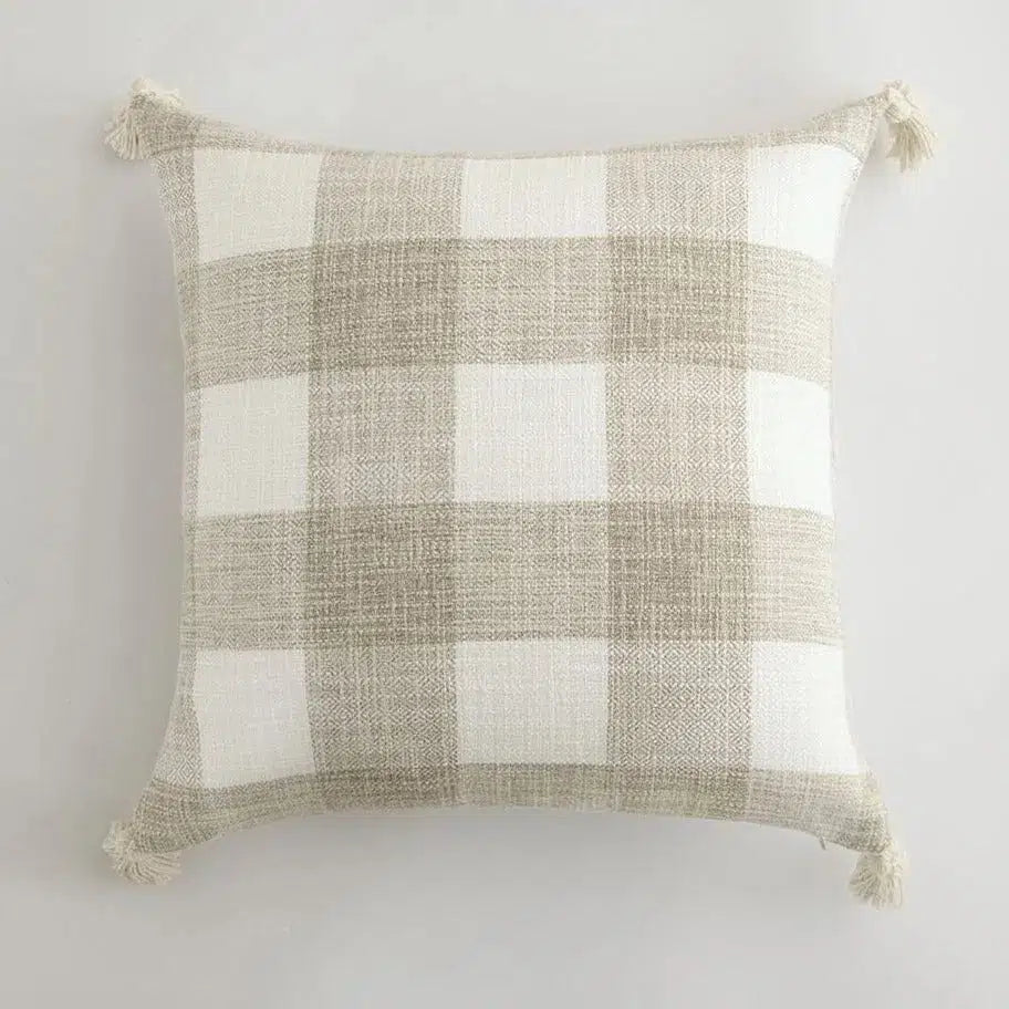 Housse de coussin pour canapé et lit - Kaunf Crème 3 