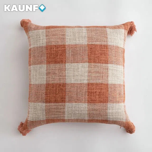 Housse de coussin pour canapé et lit - Kaunf Orange 3 