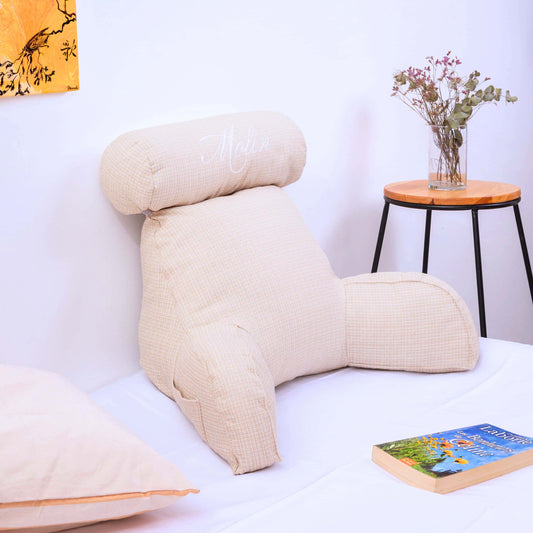 Coussin de lecture Molin avec accoudoirs ivoire