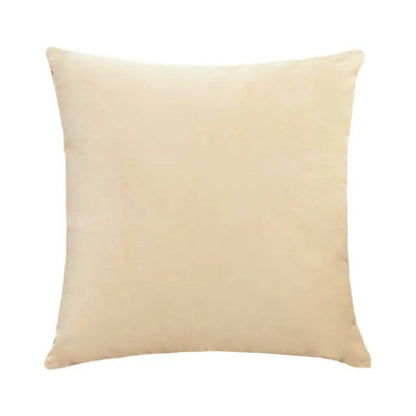 Petite housse de coussin 35 x 35 cm en velours beige